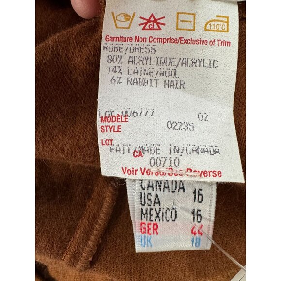 Vintage Joseph Ribkoff Tiger Print & Brown Two Pc Size 16 Maxi Dress - Picture 5 of 16